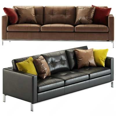 MINOTTI现代三人沙发3D模型下载